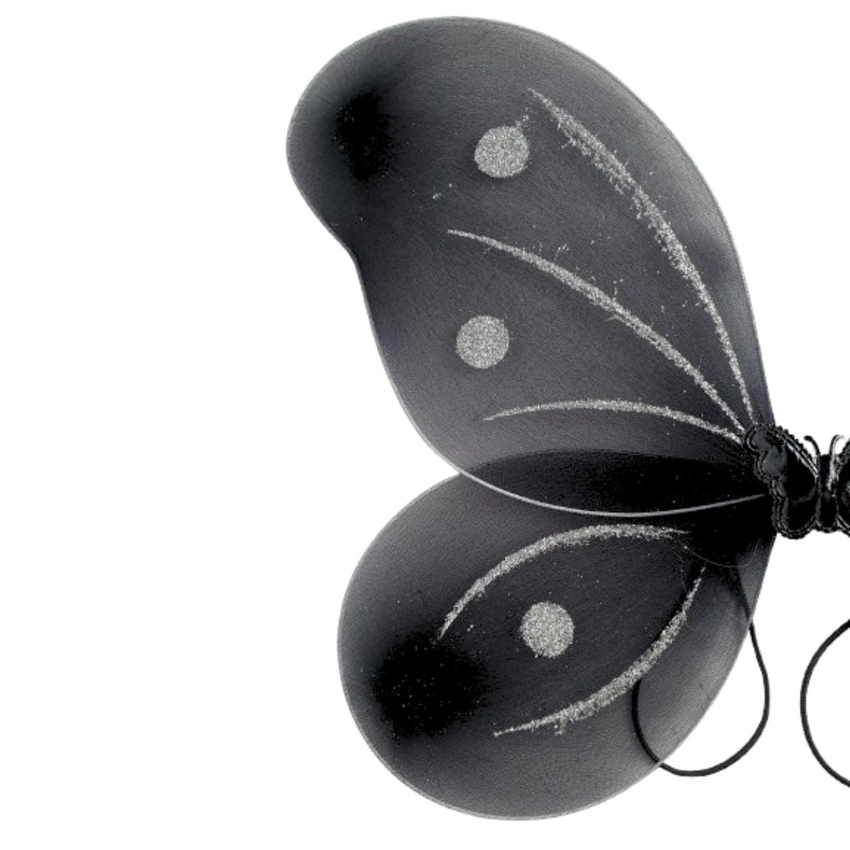 Kit Asa de Borboleta Acessórios Fantasia Carnaval Preto Kit Asa de Borboleta Acessórios Fantasia Carnaval Preto